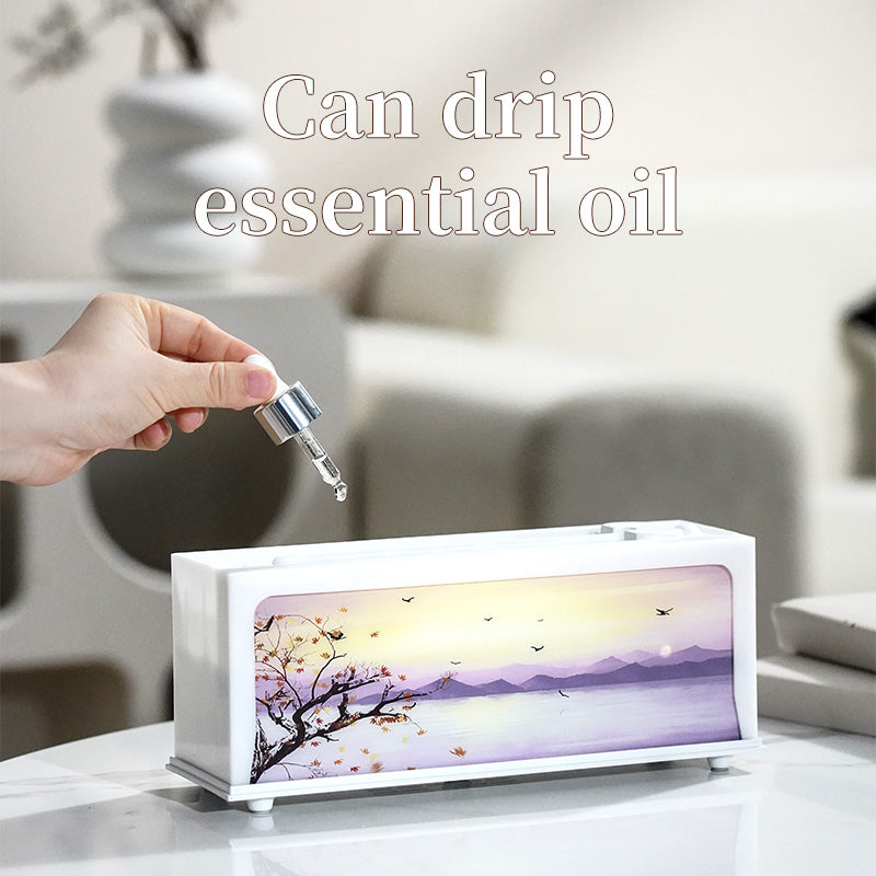 FlameMist™ LED Aromatherapy Diffuser – Relaxing Flame Humidifier